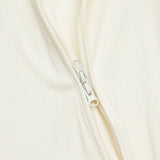 Mameluco con cierre Cream Ribbed Bamboo