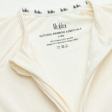 Mameluco con cierre Cream Ribbed Bamboo