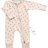 Mameluco con cierre Little Hearts Bamboo