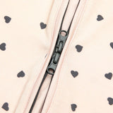Mameluco con cierre Little Hearts Bamboo