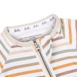 Mameluco con cierre Farm Stripes Bamboo