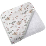 Fish Bamboo Baby Towel + burp cloths