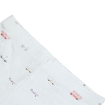 Little Ride print bamboo baby short pajama top and bottoms set