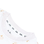 Peach print bamboo baby short pajama top and bottoms set