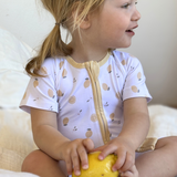 Short Lemons Bamboo Zippy Romper