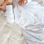 Forest friends print bamboo baby sleeping bag (TOG 2.5)