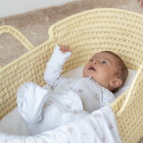 Forest friends print bamboo baby zippy romper with two-way zip