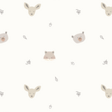 Forest friends print bamboo baby swaddle blanket