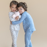 Airplane print bamboo baby two-piece pajama set