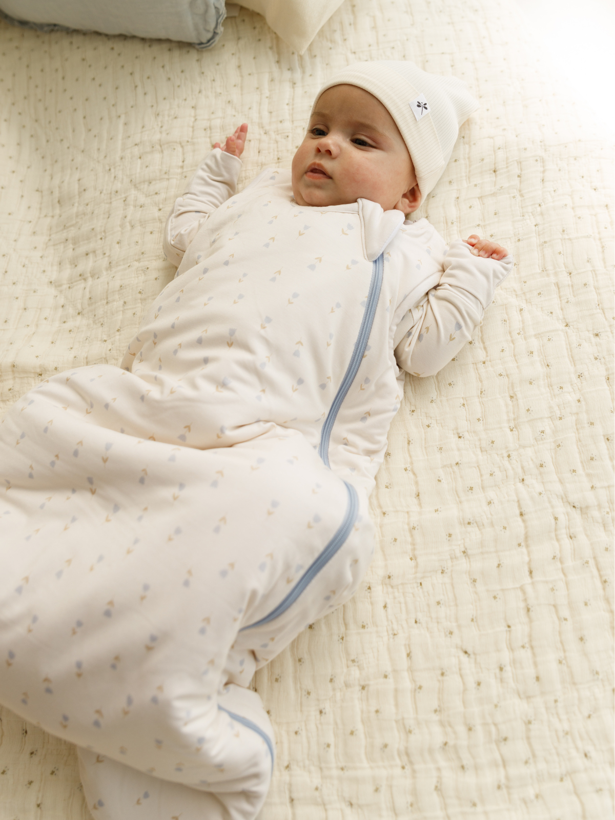 Tulip print bamboo baby sleeping bag (TOG 2.5)