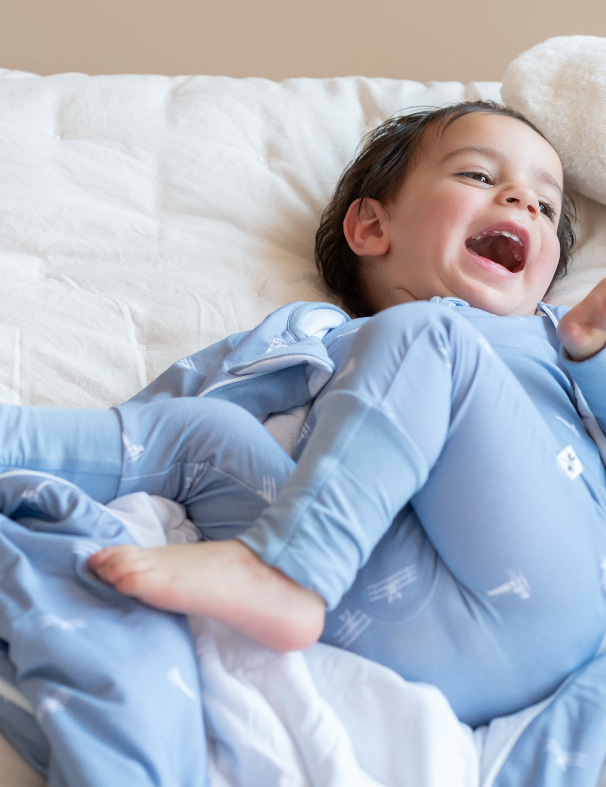 Airplane print bamboo baby sleeping bag (TOG 2.5)