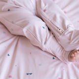 Mameluco con cierre Wild Pink Bamboo