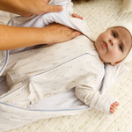 Tulip print bamboo baby wearable blanket sleeping bag