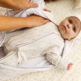 Tulip print bamboo baby wearable blanket sleeping bag
