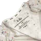 Floral bouquet print bamboo baby zippy romper with two-way zip