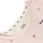 Wild Pink print bamboo baby pajama top and bottoms set
