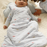 Little Ride print bamboo baby sleeping bag (TOG 2.5)