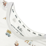 Winter village print bamboo baby two-piece pajama set