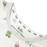 Winter village print bamboo baby two-piece pajama set