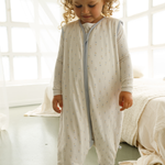 Tulip print bamboo baby sleeping bag with feet (TOG 2.5)