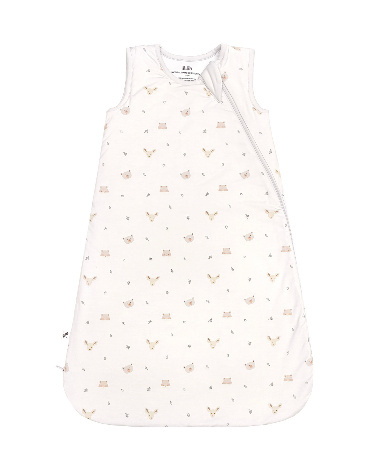 Forest friends print bamboo baby wearable blanket sleeping bag