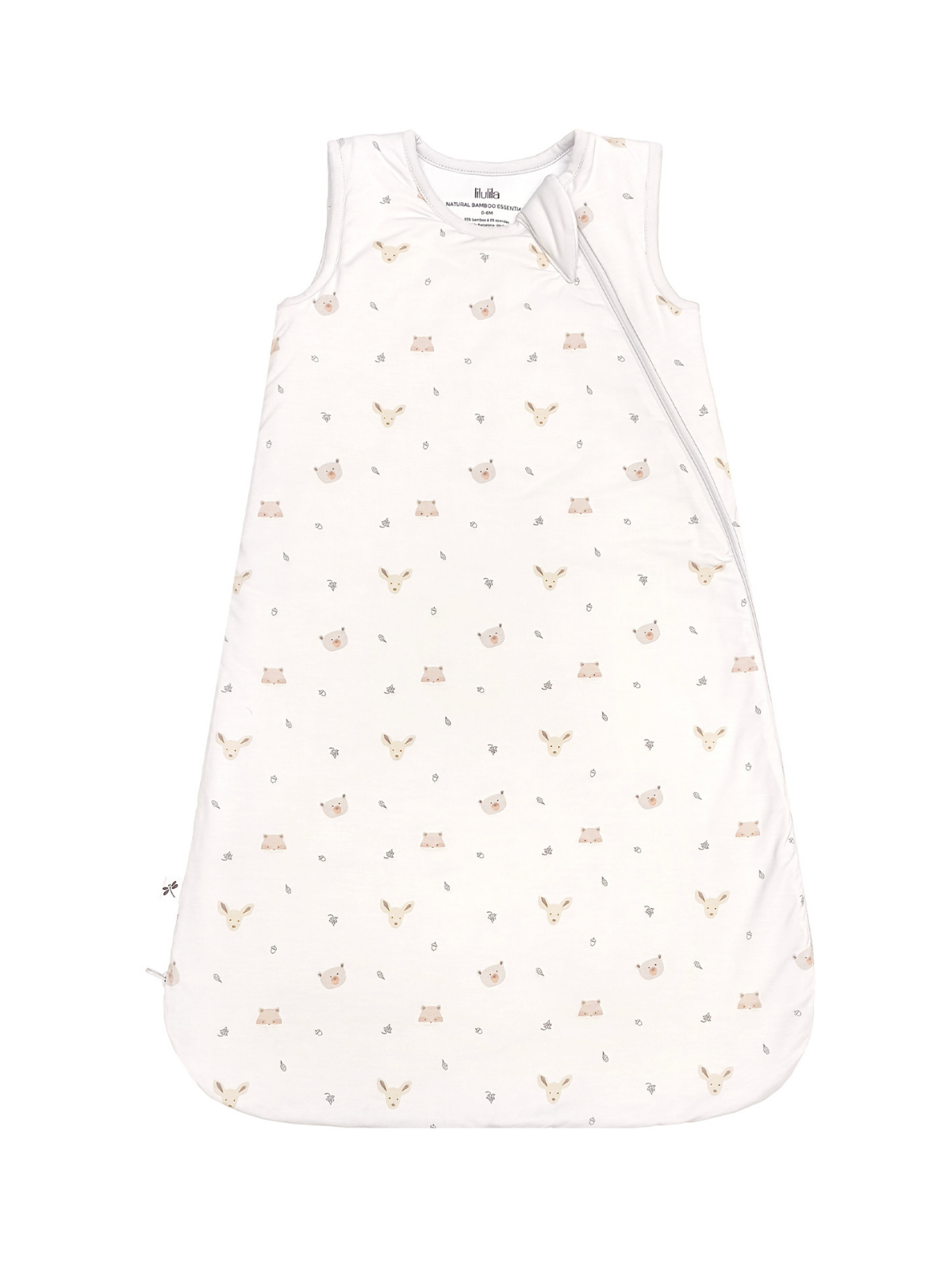 Forest friends print bamboo baby wearable blanket sleeping bag