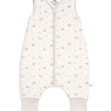 Forest friends print bamboo baby wearable blanket sleeping bag with feet