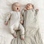 Footprint print bamboo baby sleeping bag