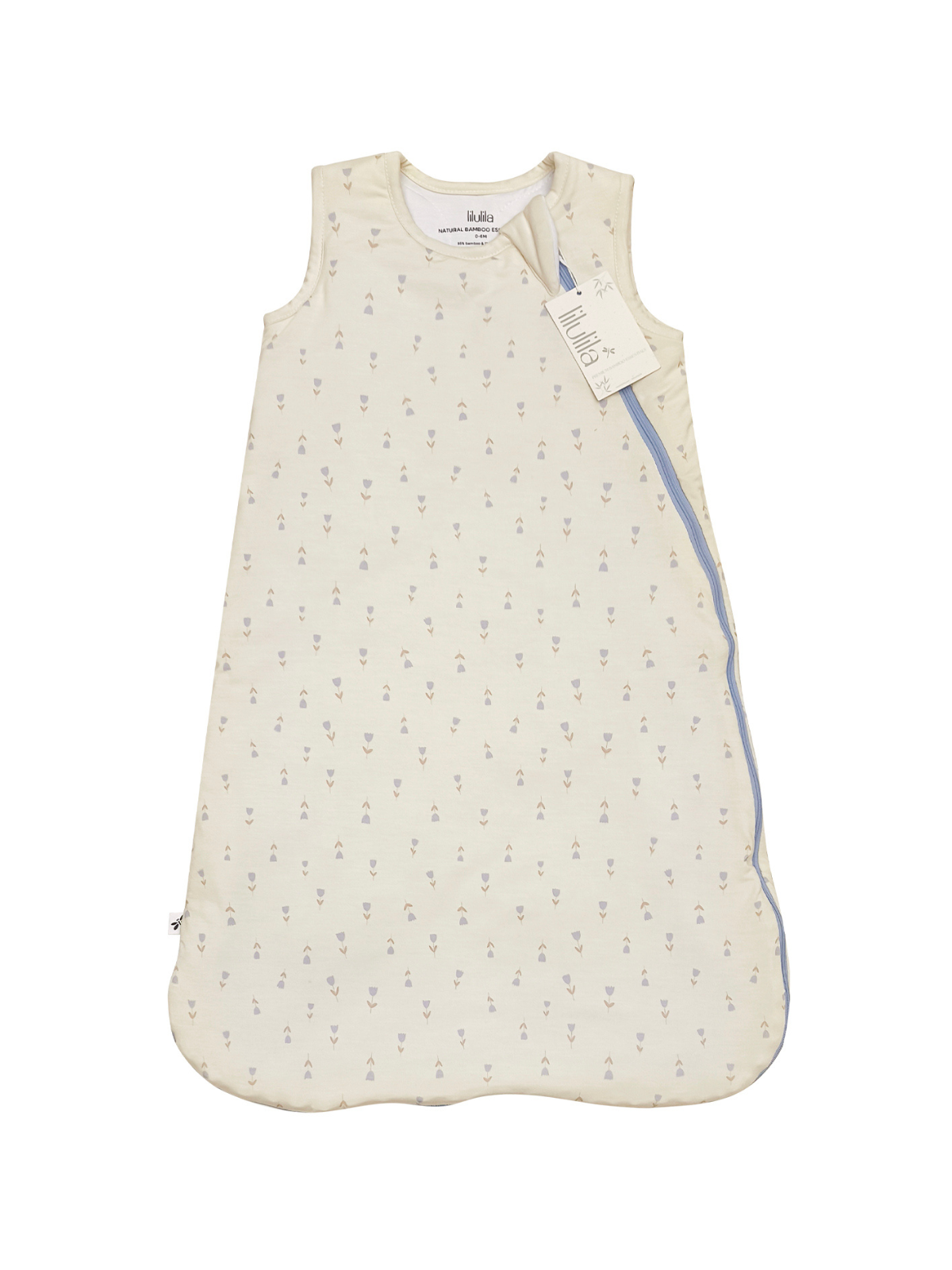 Tulip print bamboo baby wearable blanket sleeping bag