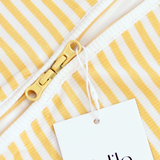 Mameluco con cierre Yellow Stripes Bamboo