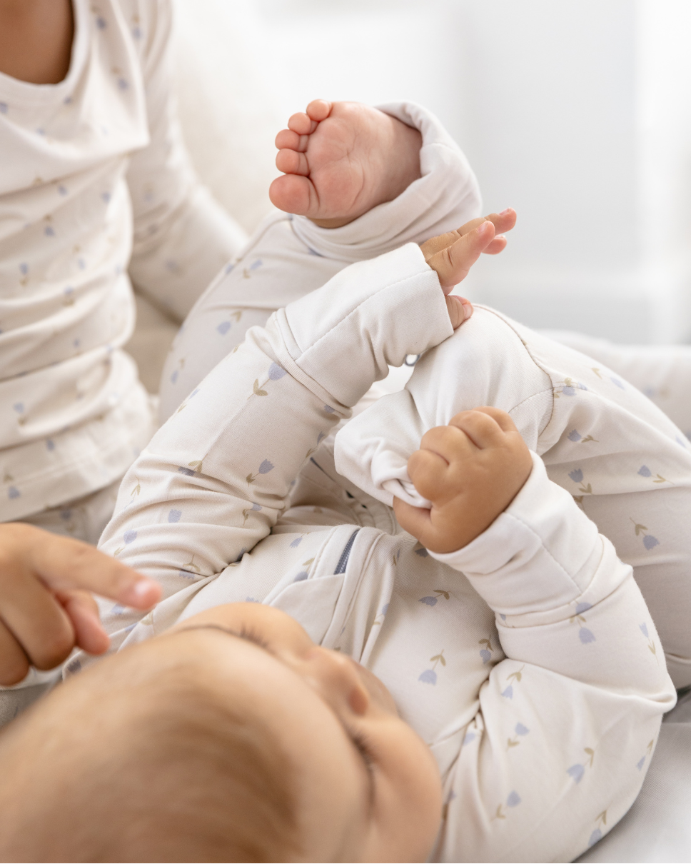 Tulips Bamboo Zippy Romper - Lilulila