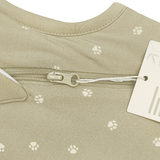 Footprint print bamboo baby wearable blanket sleeping bag with feet