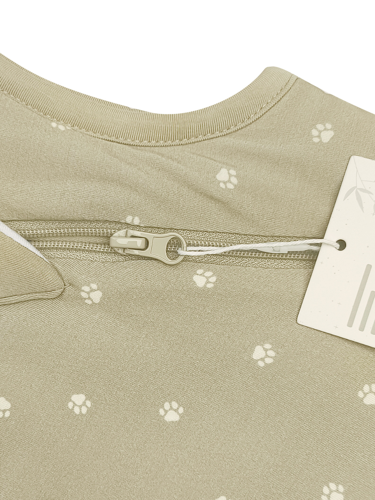 Footprint print bamboo baby wearable blanket sleeping bag with feet