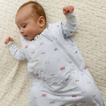 Little Ride print bamboo baby wearable blanket sleeping bag