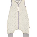 Tulip print bamboo baby wearable blanket sleeping bag with feet