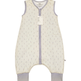 Tulip print bamboo baby wearable blanket sleeping bag with feet