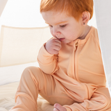 Mameluco con cierre Coral Ribbed Bamboo