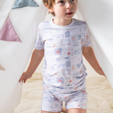 Pijama corto de dos piezas Ocean Life Bamboo