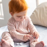 Mameluco con cierre Coral Flower Bamboo