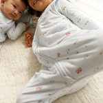 Little Ride print bamboo baby wearable blanket sleeping bag with feet