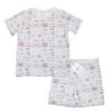 Pijama corto de dos piezas Ocean Life Bamboo