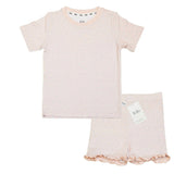 Pijama corto de dos piezas Coral Flower Bamboo