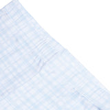 Blue vichy gingham bamboo baby short two-piece pajama set
