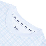 Pijama corto de dos piezas Blue Vichy Bamboo