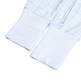 Mameluco con cierre Blue Vichy Bamboo