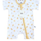 Short Lemons Bamboo Zippy Romper