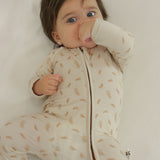 Autumn leaves Bamboo Zippy Romper